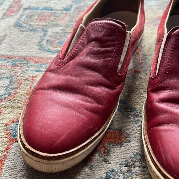Margiela Men\'s Red Leather Slip-on Sneaker - 11 main image 5